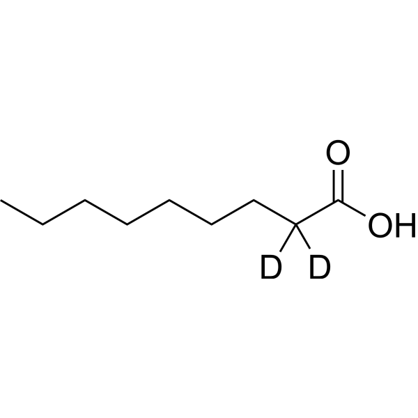 Nonanoic acid-d2 (Pelargonic acid-d2; Pelargonic acid-d2 (n-Nonanoic acid, C9 ))